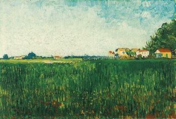 Farmhouses in a Wheat Field Near Arles II